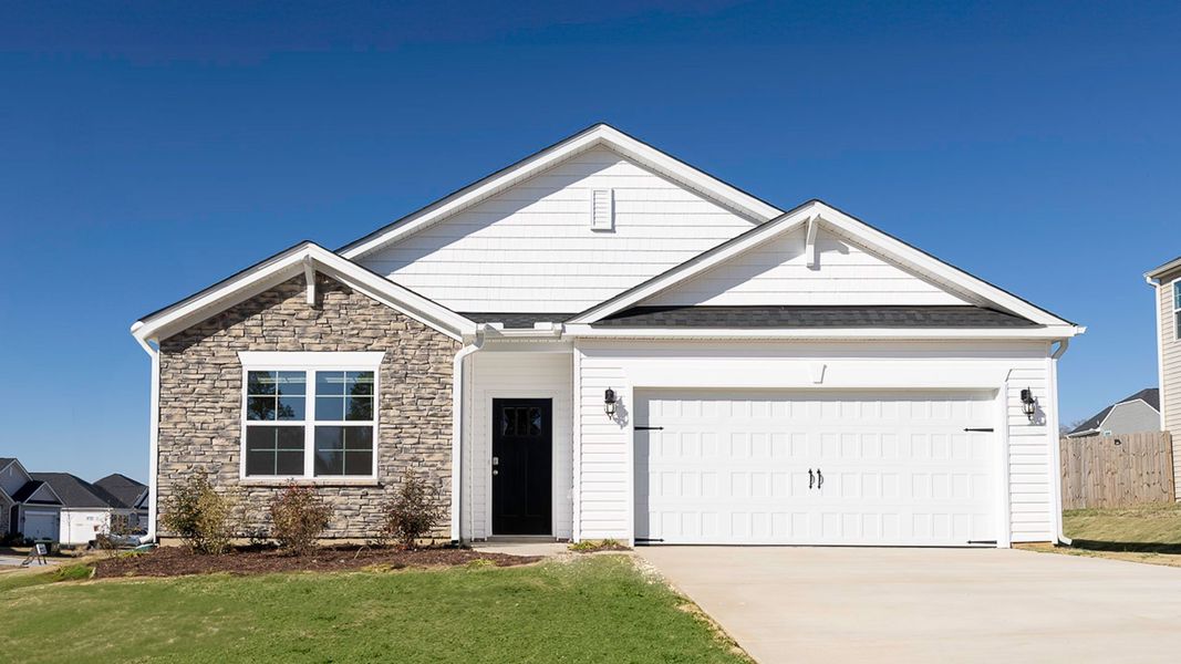 Front exterior of a home in the Quarry Hills - D.R. Horton community, located in Graham, NC (Image 3). Front exterior of a home in the Quarry Hills - D.R. Horton community, located in Graham, NC (Image 3).