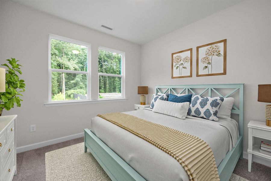 Furnished interior in a model home at Rockport in Wake Forest (Image 28). Furnished interior in a model home at Rockport in Wake Forest (Image 28).