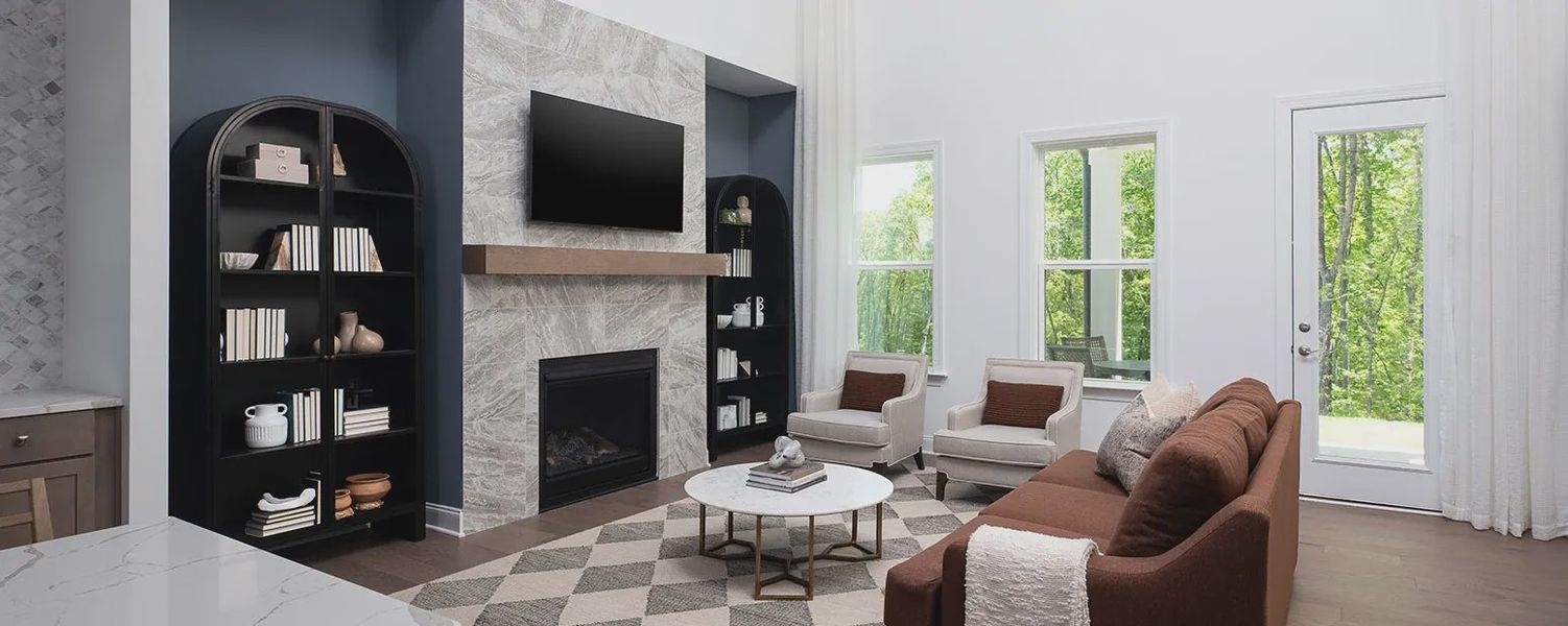 Furnished interior in a model home at East Harbor II at Chestatee in Dawsonville (Image 7).