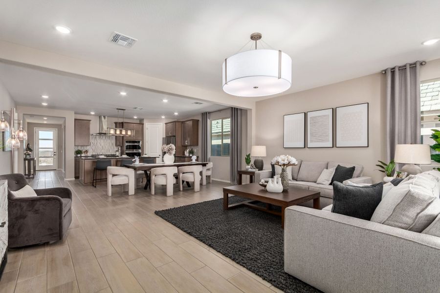 Furnished interior in a model home at Agave Springs at Teravalis in Buckeye (Image 35).