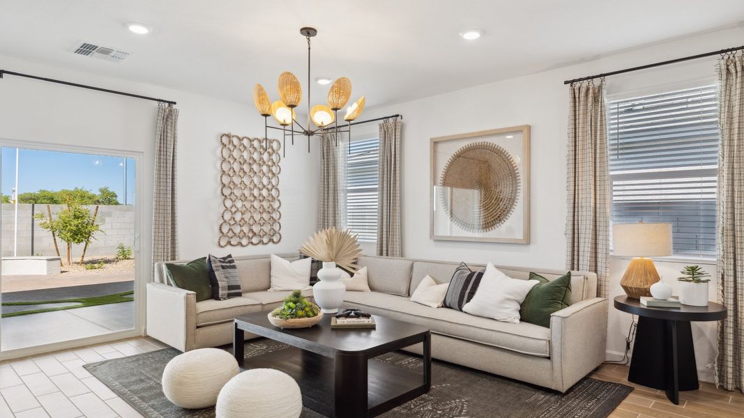 Furnished interior in a model home at Del Rio Ranch in Avondale (Image 9).