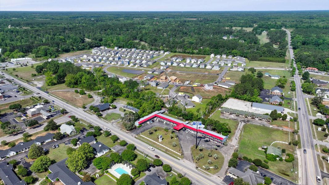 Aerial view of the Center Pointe community in Santee, SC, showing layout and nearby surroundings (Image 12).