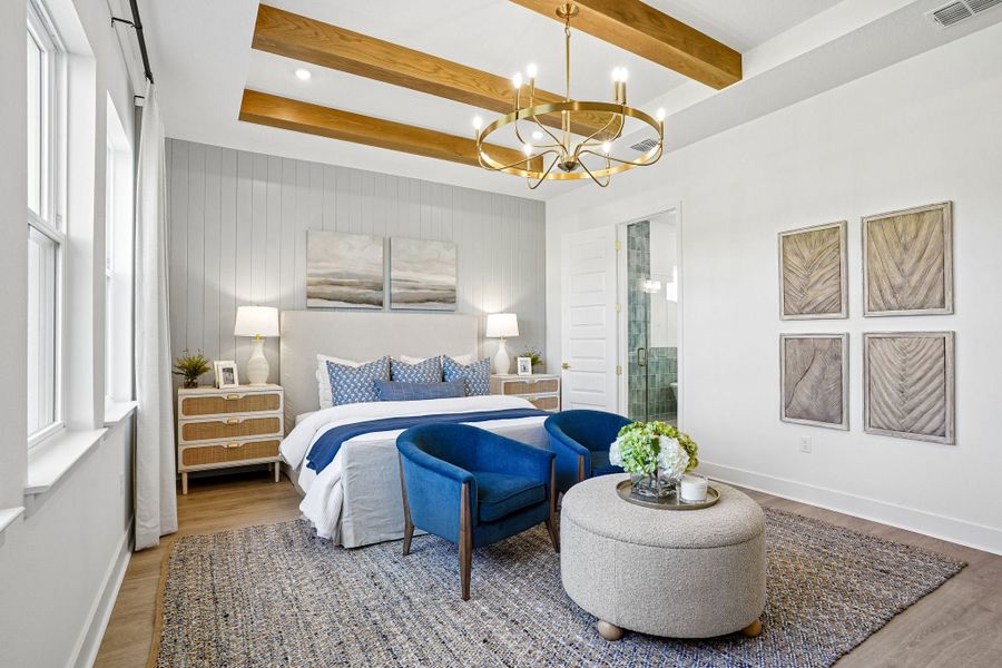 Furnished interior in a model home at Northlake at Ovation in Winter Garden (Image 20).