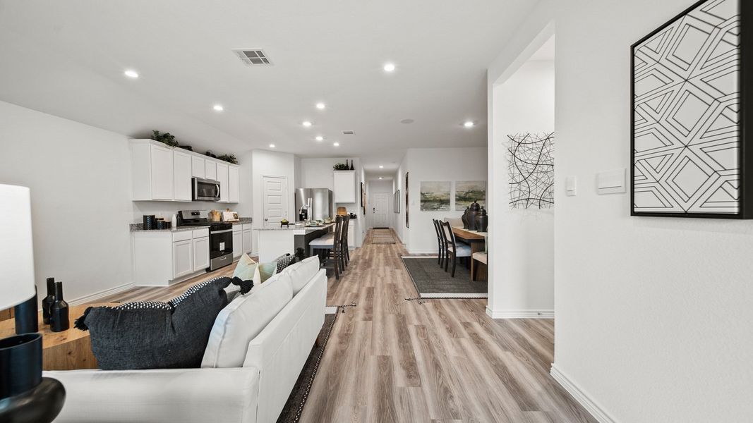 Furnished interior in a model home at China Grove in China (Image 10).