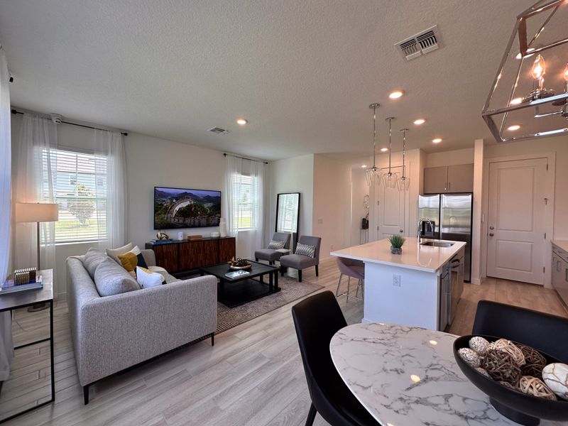 Furnished interior in a model home at The Enclaves at Festival Cove in Davenport (Image 27).
