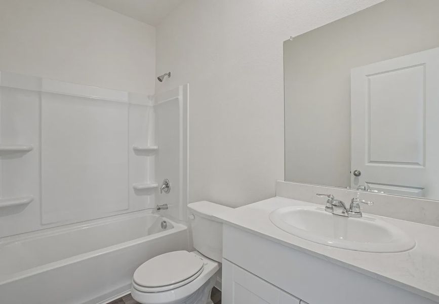 Furnished interior in a model home at Wayside Village in Houston (Image 14).