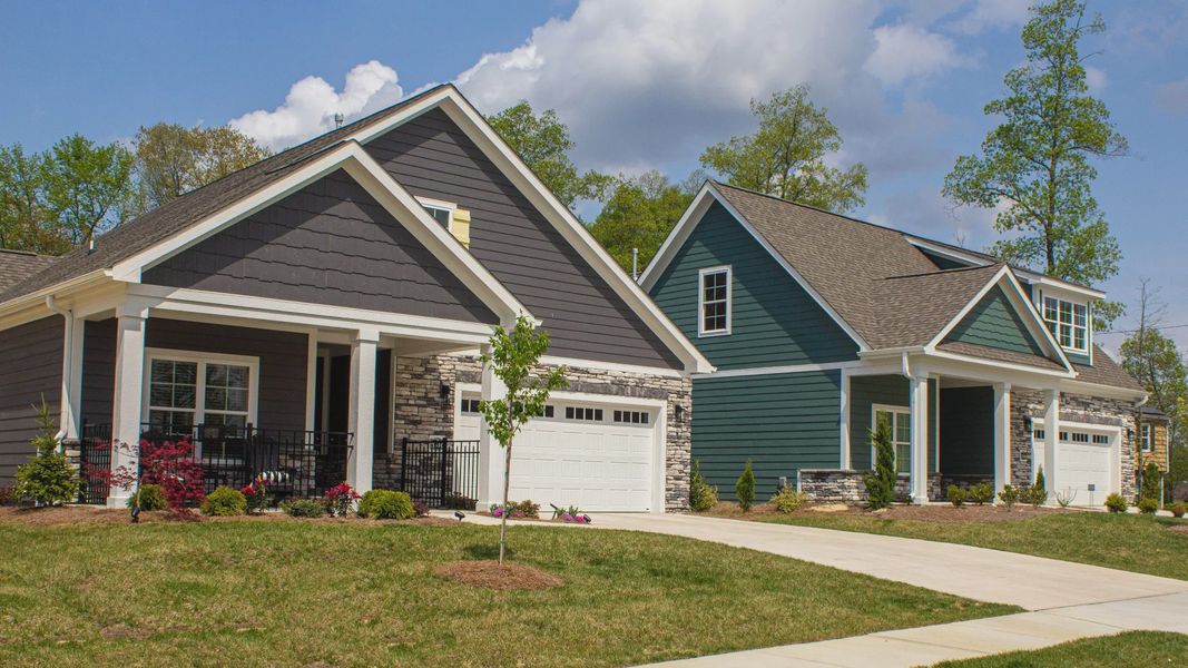 Front exterior of a home in the The Landing at Sycamore Creek community, located in High Point, NC (Image 1). Front exterior of a home in the The Landing at Sycamore Creek community, located in High Point, NC (Image 1).