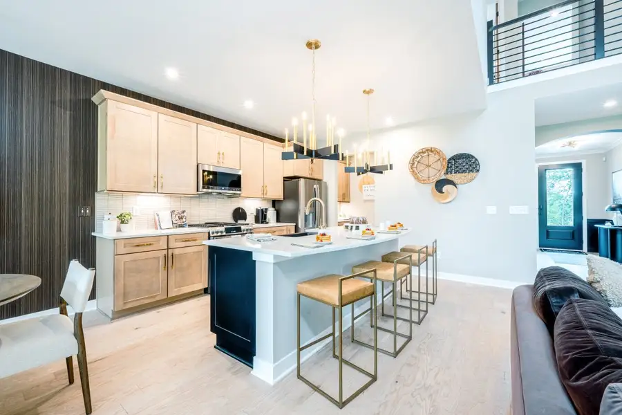Furnished interior in a model home at Brookshale in Cumming (Image 33).