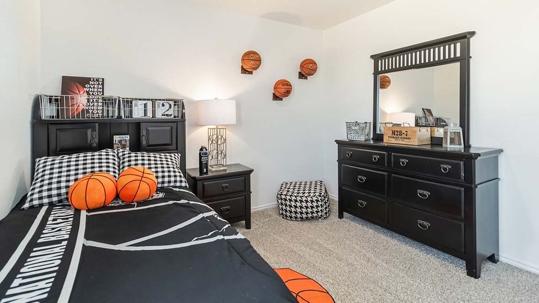 Furnished interior in a model home at Hickory Ridge in Elmendorf (Image 30).