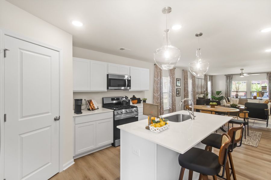 Furnished interior in a model home at Pinehaven in Laurens (Image 16).