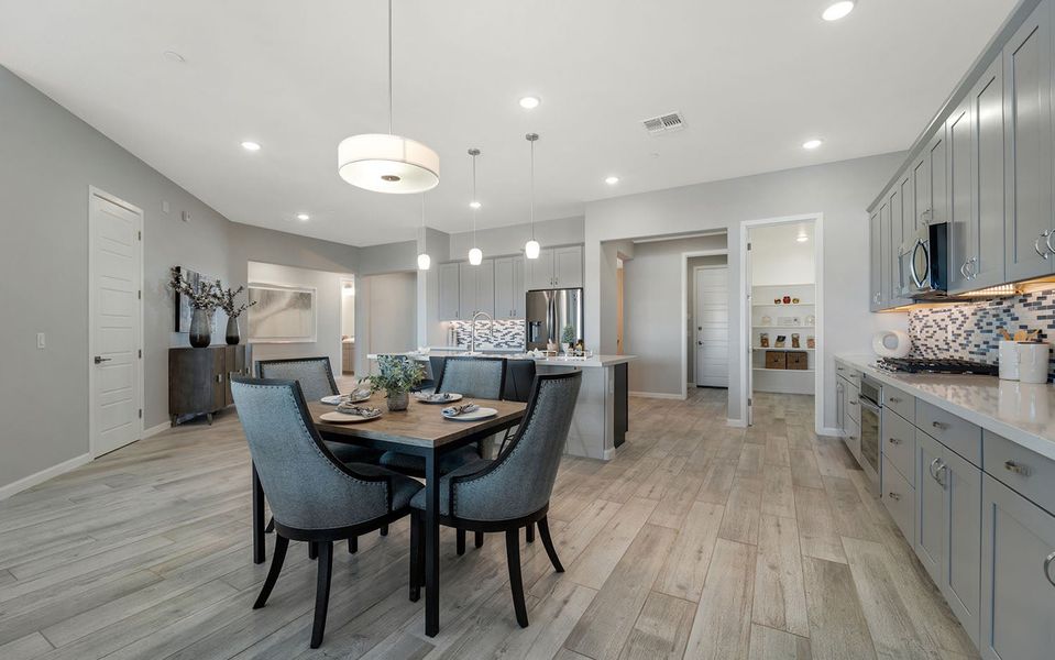 Furnished interior in a model home at Heritage Pointe in Chino Valley (Image 23).