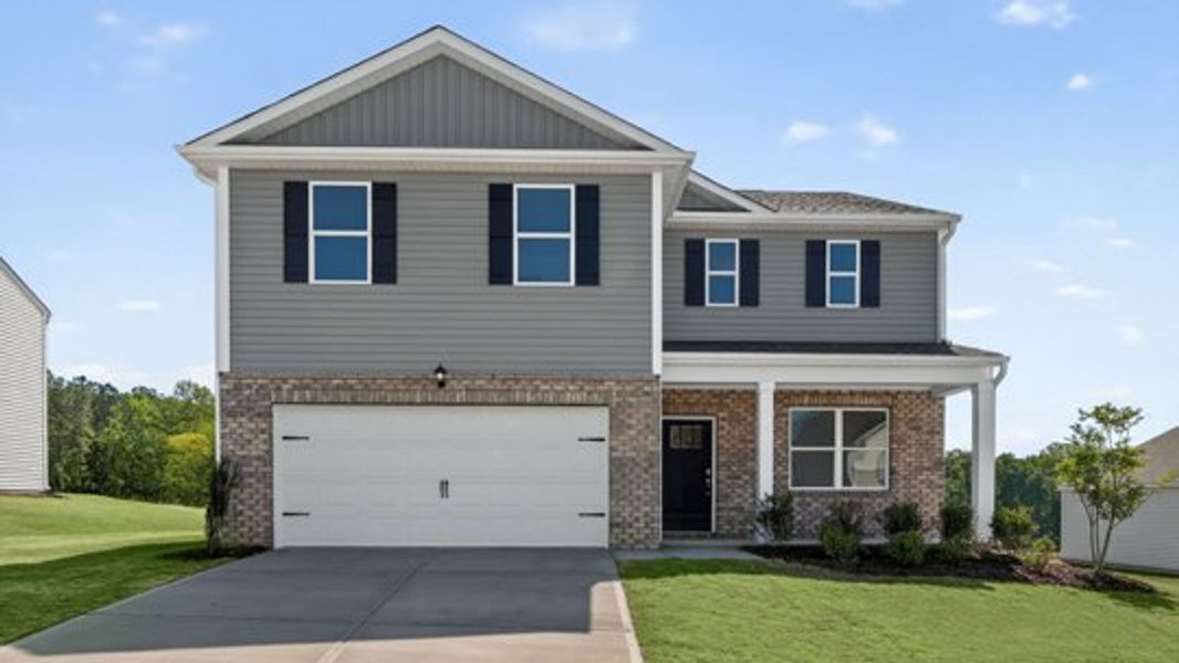 Front exterior of a home in the Swift Creek Farm community, located in Clayton, NC (Image 10).