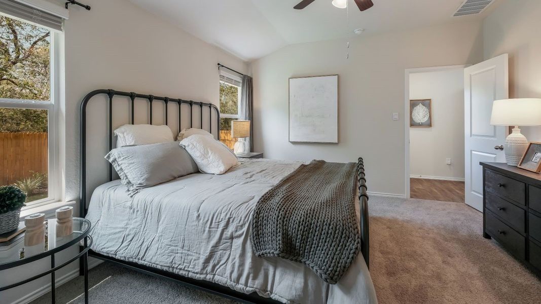 Furnished interior in a model home at August Trails in Needville (Image 13). Furnished interior in a model home at August Trails in Needville (Image 13).