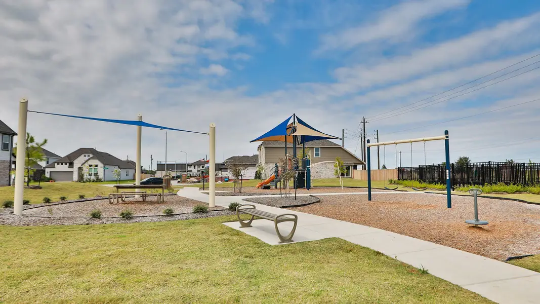 Playground features striking shade canopy and sleek slide, embodying Beamer Villas' refined recreational design. Playground features striking shade canopy and sleek slide, embodying Beamer Villas' refined recreational design.