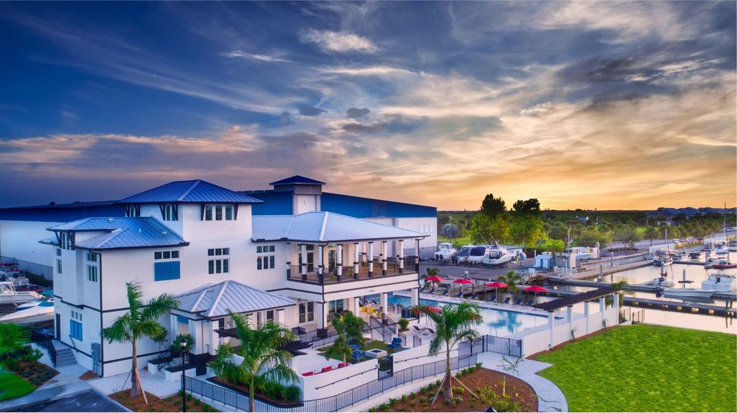 Clubhouse aerial view