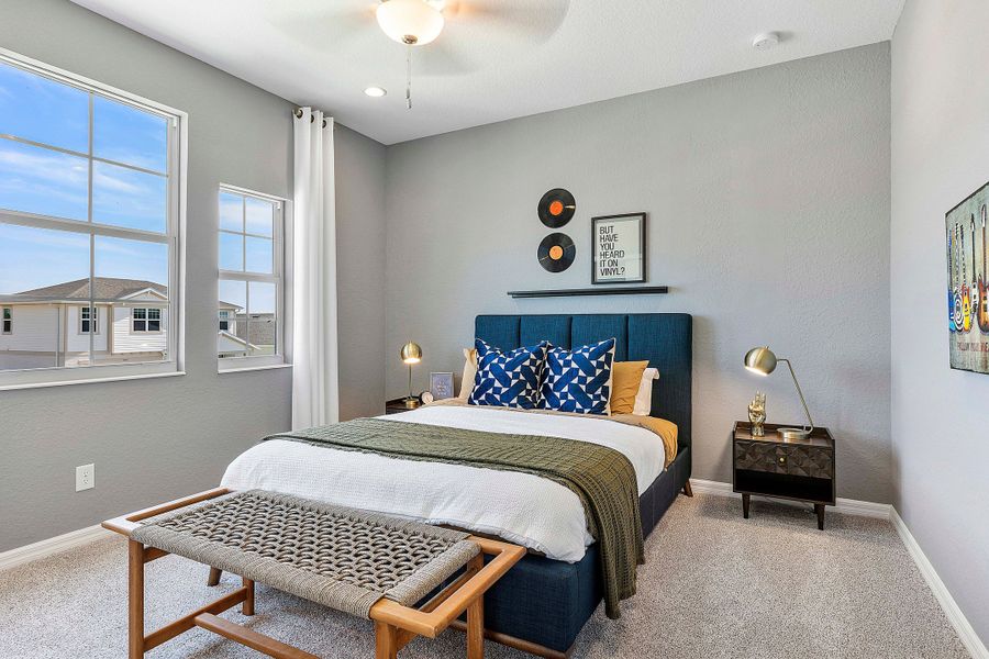 Furnished interior in a model home at The Sanctuary – Coastal Collection in Punta Gorda (Image 30).