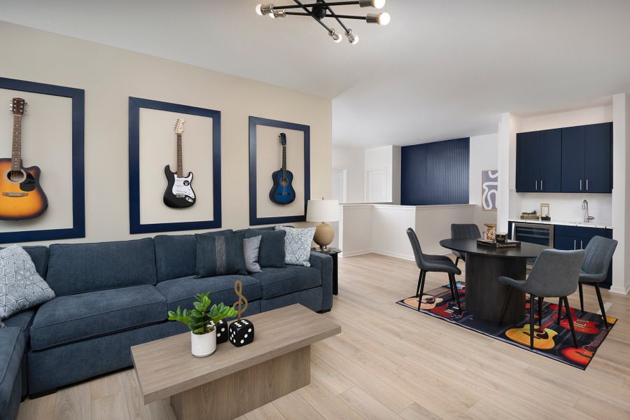 Furnished interior in a model home at Elevated at Sonoma Resort in Kissimmee (Image 20).