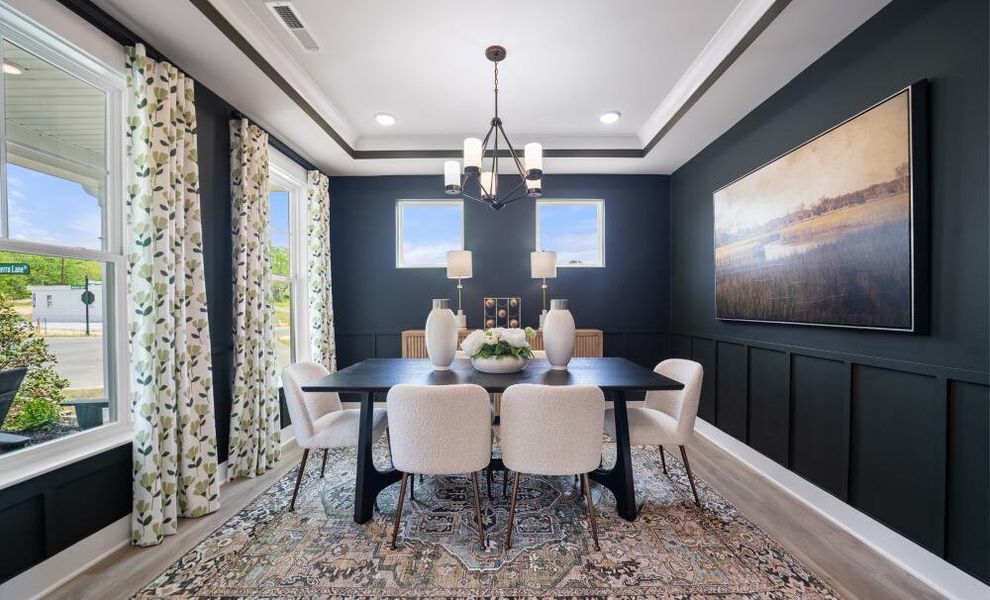 Furnished interior in a model home at The Greens at Springlake in York (Image 7).