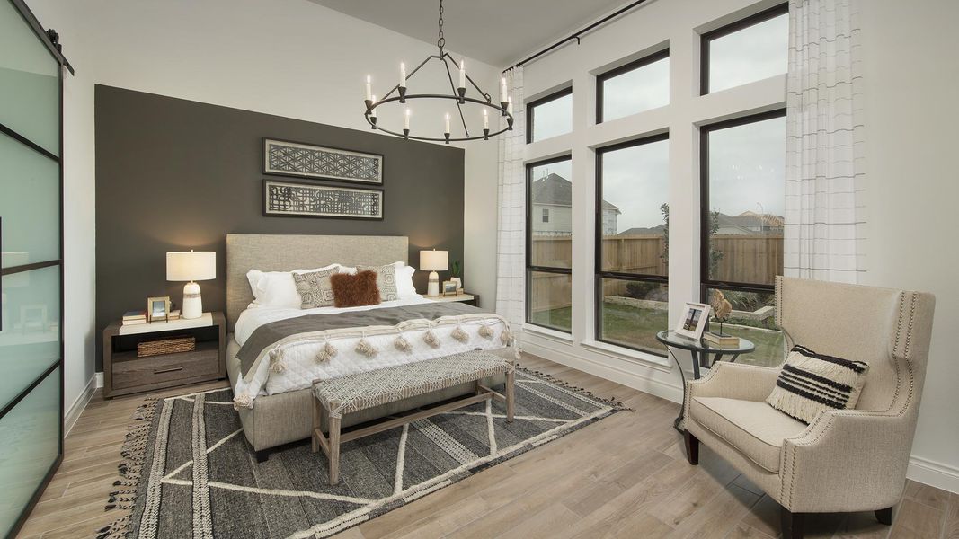 Furnished interior in a model home at Candela South 50' in Richmond (Image 20).
