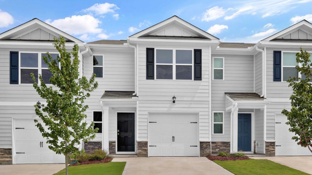 Front exterior of a home in the The Townes at Belle Grove community, located in Wendell, NC (Image 16).