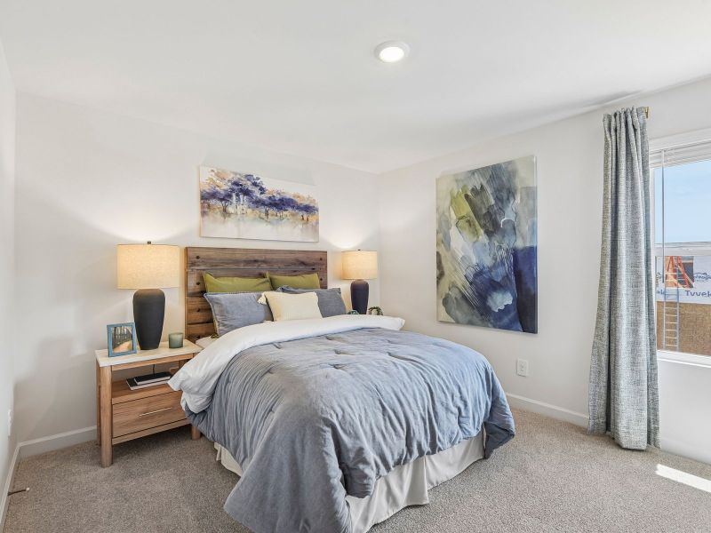Furnished interior in a model home at Trivium Meadows in Newton (Image 14). Furnished interior in a model home at Trivium Meadows in Newton (Image 14).