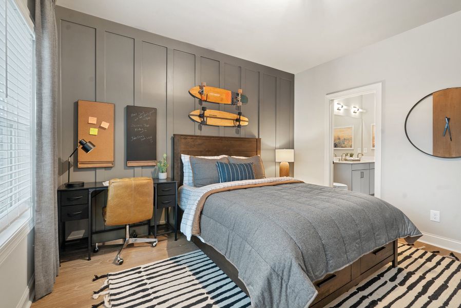 Furnished interior in a model home at Palisades in Cumming (Image 19).