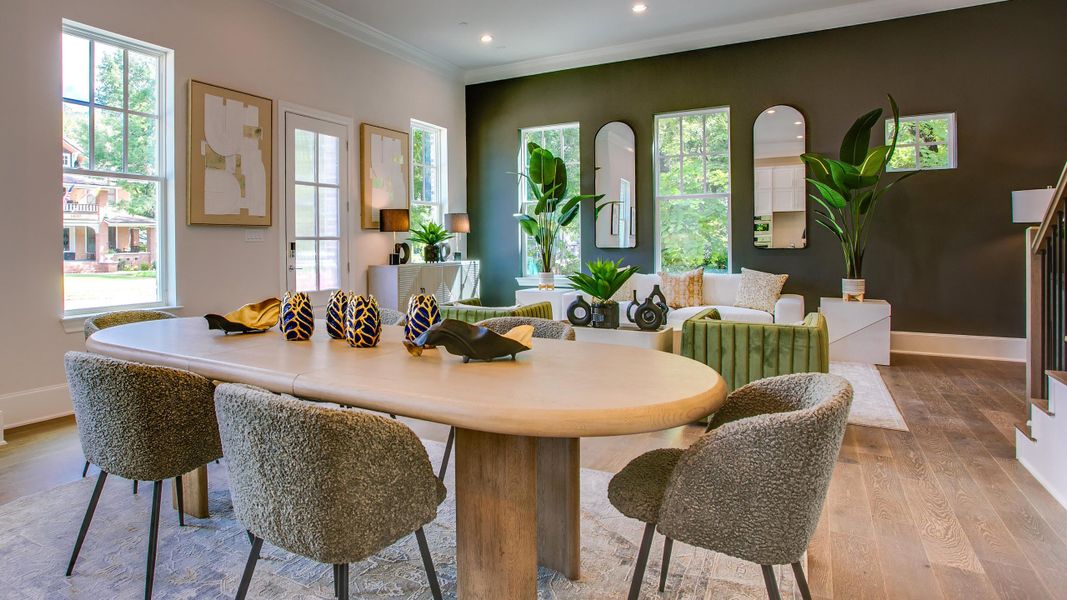 Furnished interior in a model home at 1897 Townhomes in Plano (Image 19).