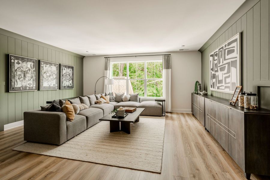 Furnished interior in a model home at Edgewater on Lake Tillery Waterfront in Norwood (Image 8).