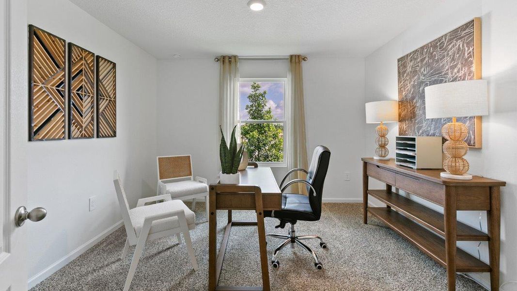 Furnished interior in a model home at Canopy Oaks in Kingsland (Image 13).