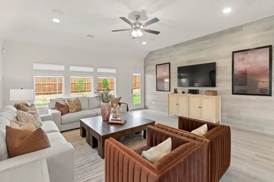 Furnished interior in a model home at Anna Ranch in Anna (Image 13). Furnished interior in a model home at Anna Ranch in Anna (Image 13).
