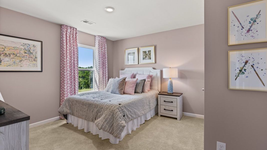 Furnished interior in a model home at Rushing Waters Townhomes in North Augusta (Image 18).