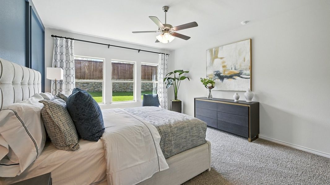 Furnished interior in a model home at Lilybrooke at Legacy Hills in Celina (Image 28).