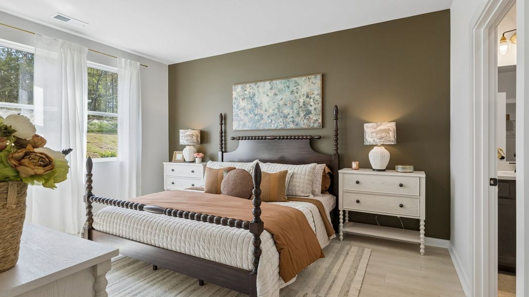 Furnished interior in a model home at Reserve at Hickory Ridge in Columbia (Image 42).