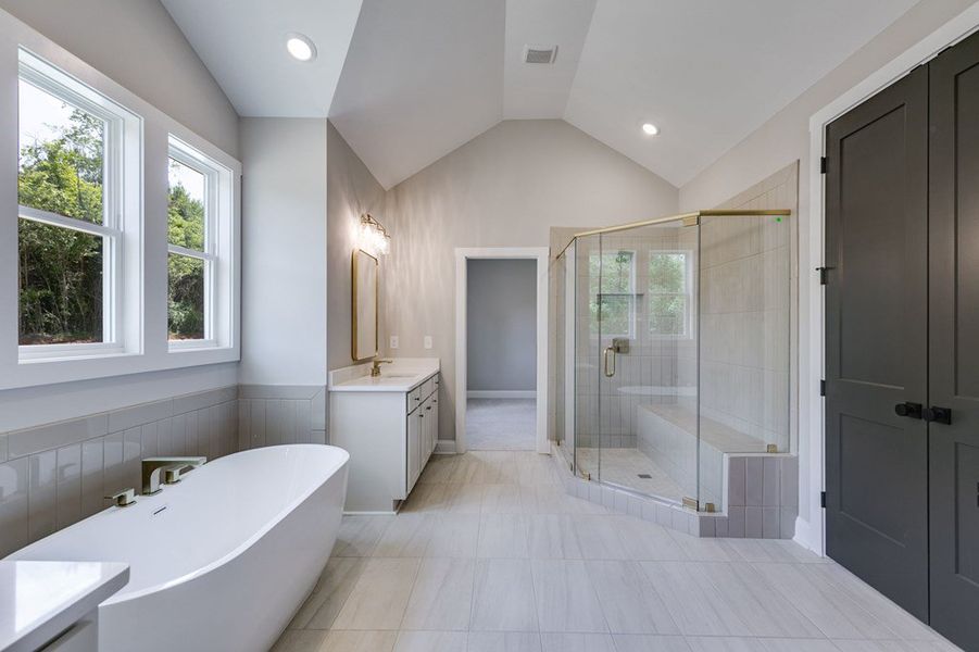 Furnished interior in a model home at Harmon Springs in Carrollton (Image 15).