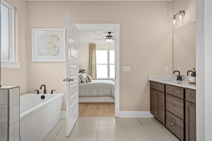 Furnished interior in a model home at Bradshaw Farms in Mount Juliet (Image 14).