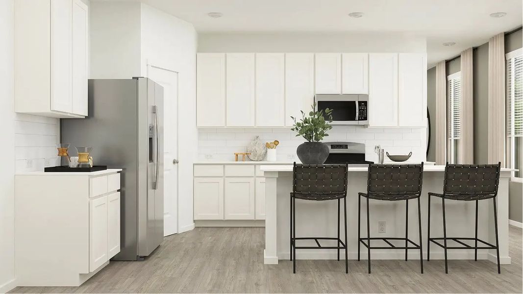 Furnished interior in a model home at Blossom Ranch: Eventide in San Antonio (Image 7).