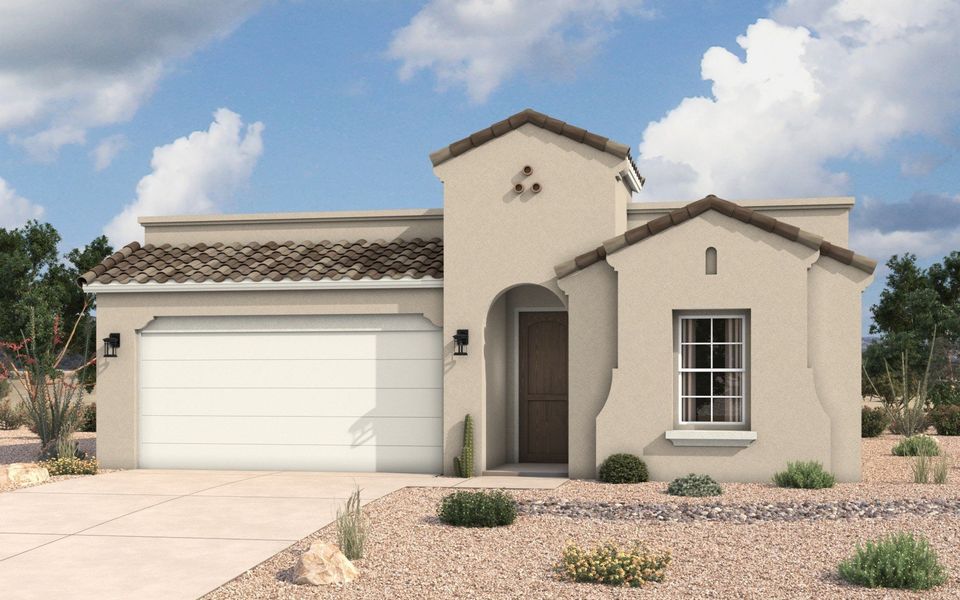 Front exterior of a home in the Verdancia community, located in El Paso, TX (Image 6).