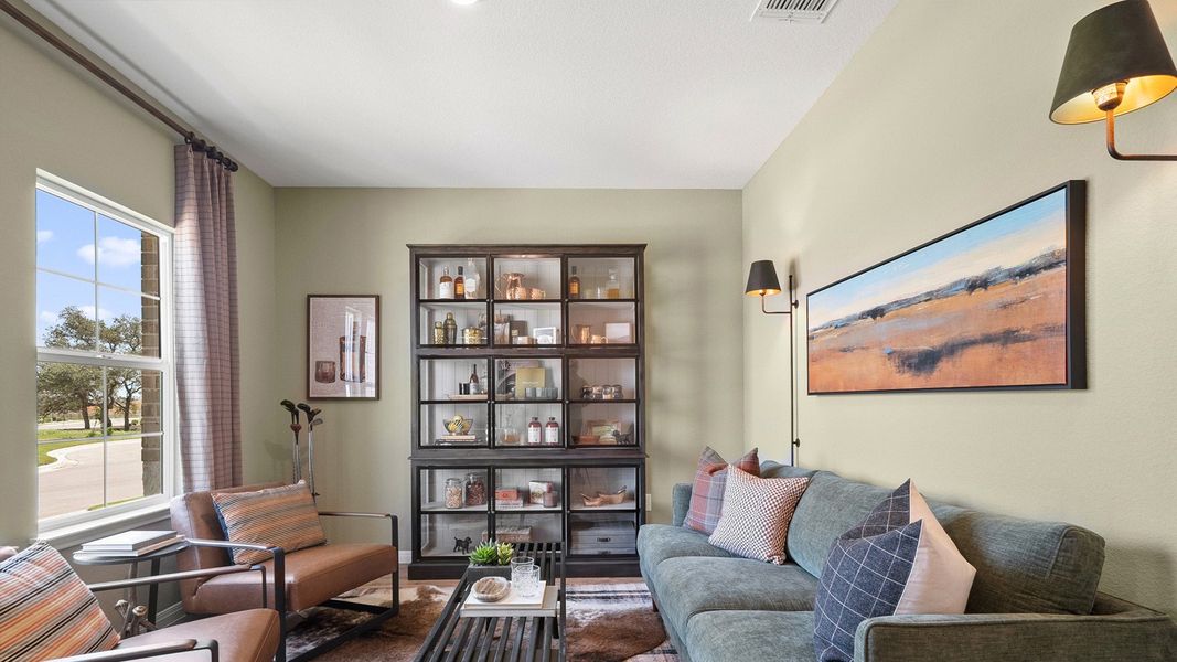 Furnished interior in a model home at Rosenbusch Ranch in Leander (Image 51).