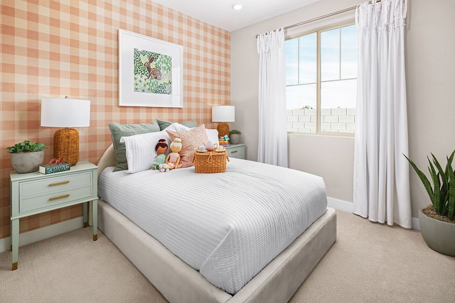 Furnished interior in a model home at The Villas at North Creek in Queen Creek (Image 14).