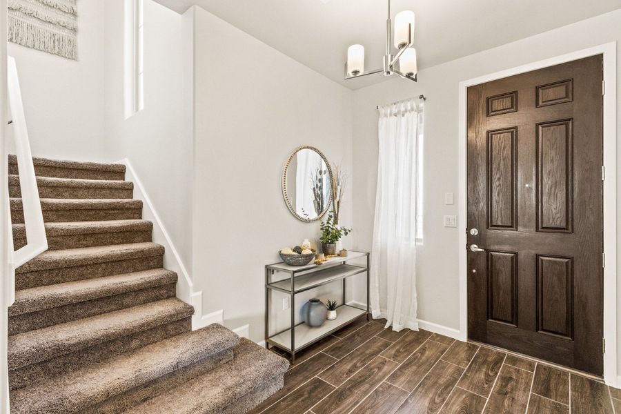 Furnished interior in a model home at Hillside Park in El Paso (Image 55).