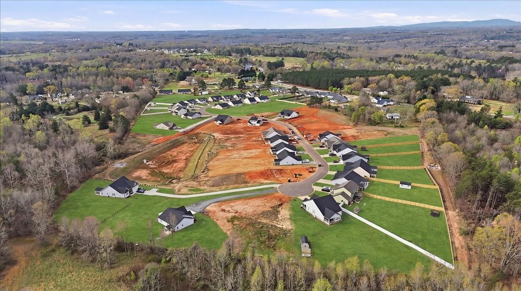 Aerial view of the Mills Gin community in Campobello, SC, showing layout and nearby surroundings (Image 13).