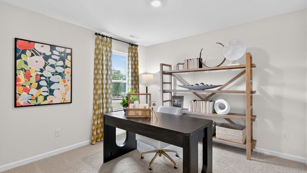 Furnished interior in a model home at Belle Grove in Wendell (Image 39).