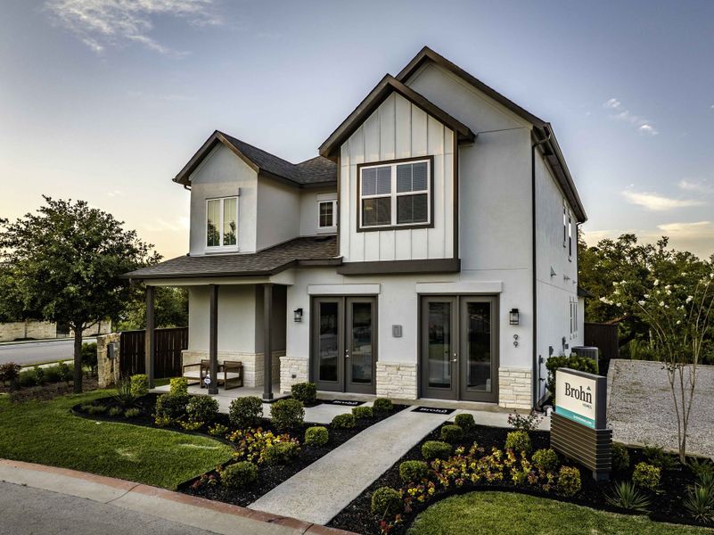 Front exterior of a home in the Cross Creek community, located in Cedar Park, TX (Image 4).