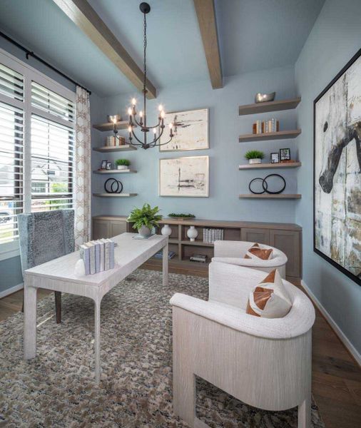 Furnished interior in a model home at Fulbrook on Fulshear Creek: 60ft. lots in Fulshear (Image 32).