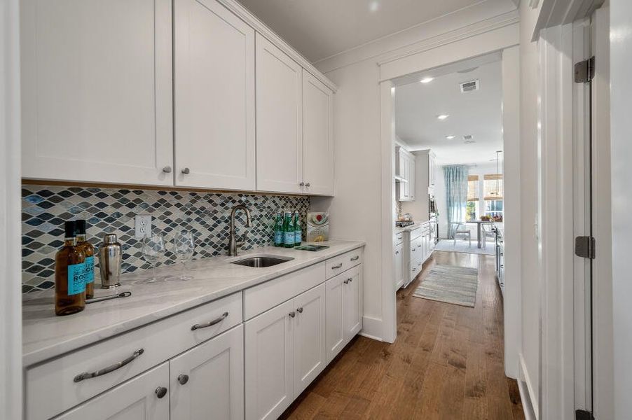 Furnished interior in a model home at Landings at Sweetwater in Charleston (Image 20). Furnished interior in a model home at Landings at Sweetwater in Charleston (Image 20).