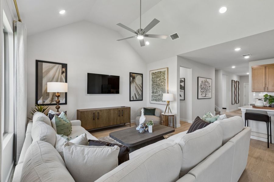 Furnished interior in a model home at Cibolo Hills West in Fort Worth (Image 27).