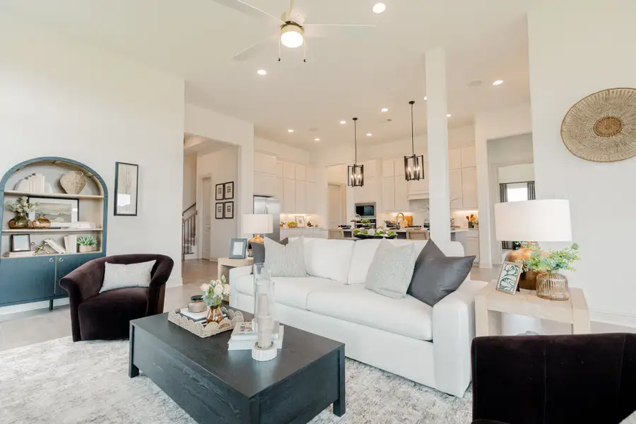 Furnished interior in a model home at Panchasarp Farms in Burleson (Image 3). Furnished interior in a model home at Panchasarp Farms in Burleson (Image 3).