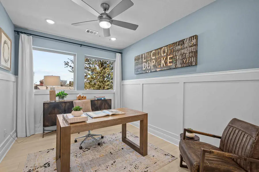 Furnished interior in a model home at Lakes of River Trails in Richland Hills (Image 4). Furnished interior in a model home at Lakes of River Trails in Richland Hills (Image 4).