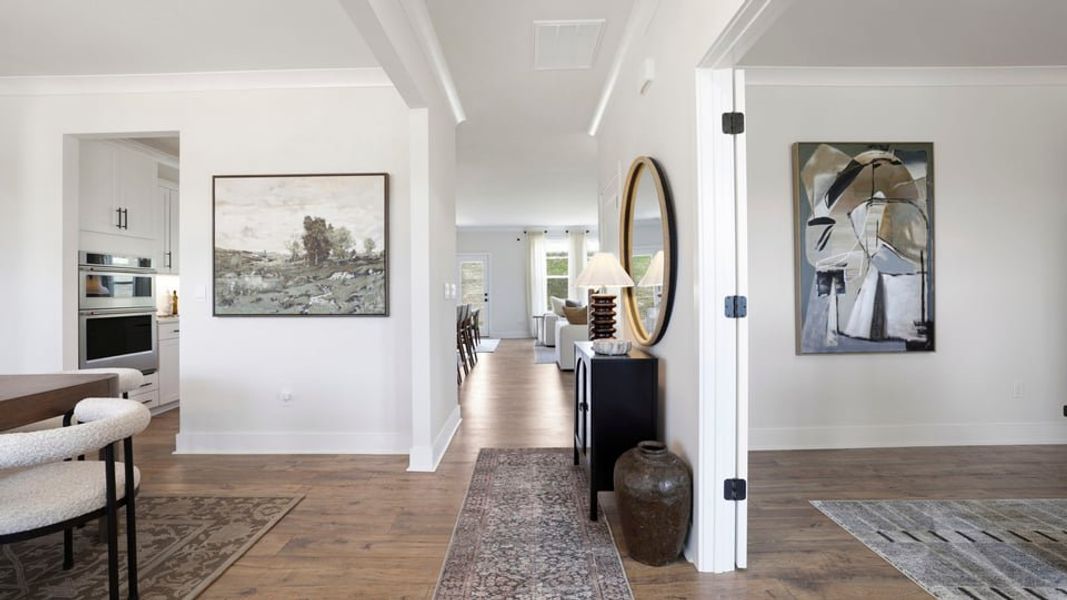 Furnished interior in a model home at Sycamore Cove in Woodruff (Image 5).