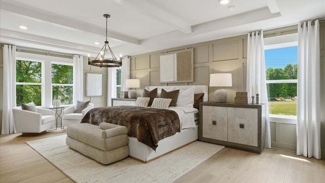 Furnished interior in a model home at Northcroft in Loganville (Image 16).